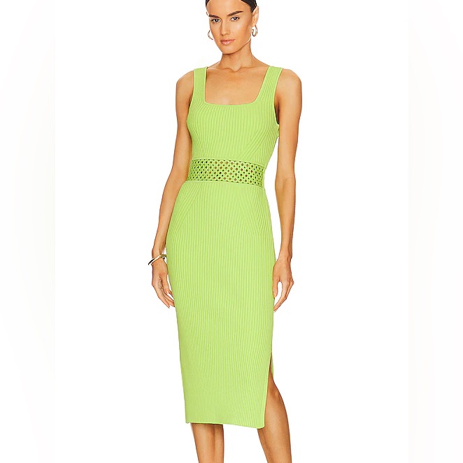 House Of Harlow Lime Green Cutout Dress Size Small